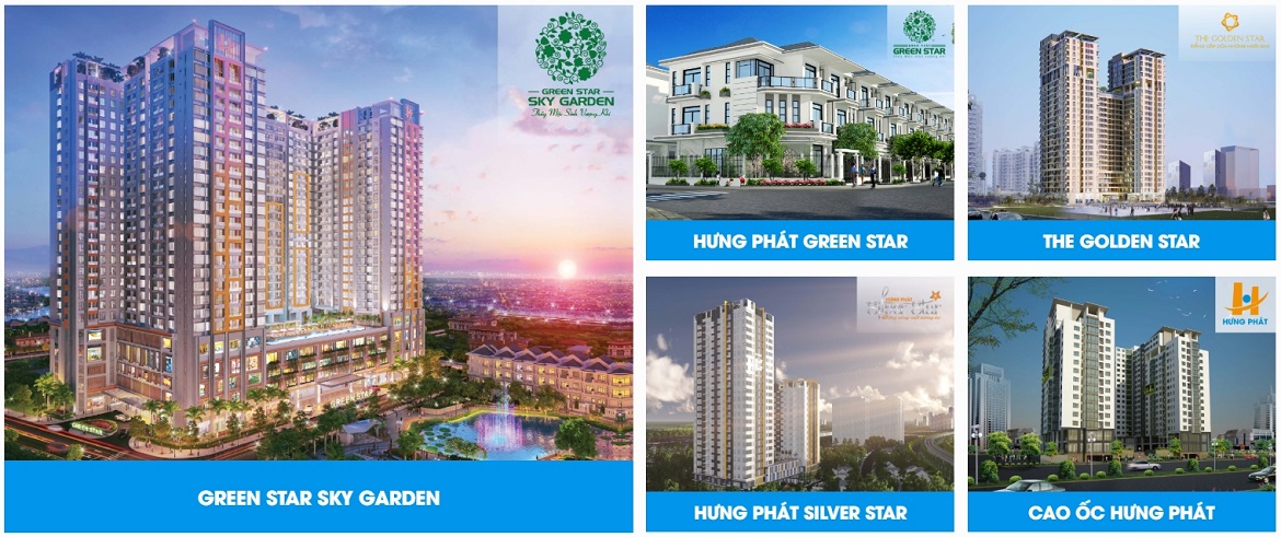 Một số dự án chủ đầu tư Hưng Lộc Phát đã và đang triển khai.