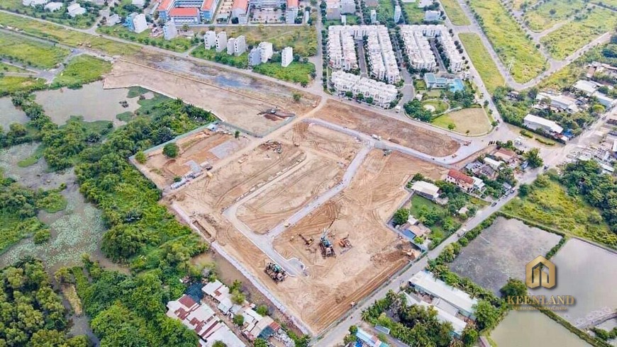Tiến độ dự án nhà phố Lovera Premier Khang Điền Tháng 08/2020