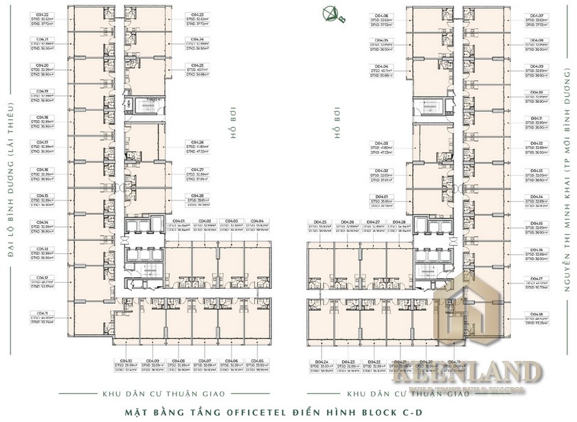 Mặt bằng dự án căn hộ Anderson Park Thuận An Đường Thuận An