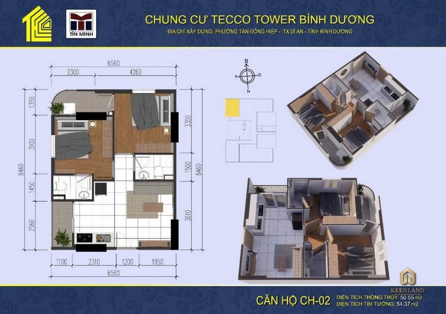 Mặt bằng thiết kế dự án căn hộ Tecco Tower