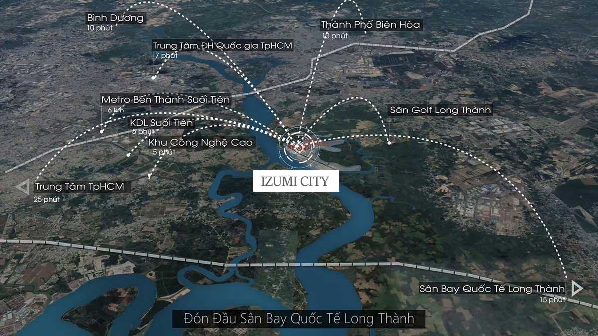 Tiện ích liên kết vùng Dự án Izumi City Biên Hòa Đồng Nai
