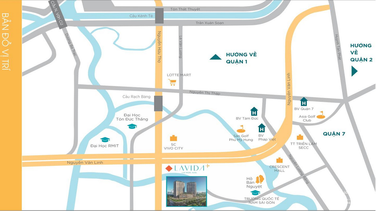 Vị trí địa chỉ dự án căn hộ Lavida Plus chủ đầu tư Quốc Cường Gia Lai
